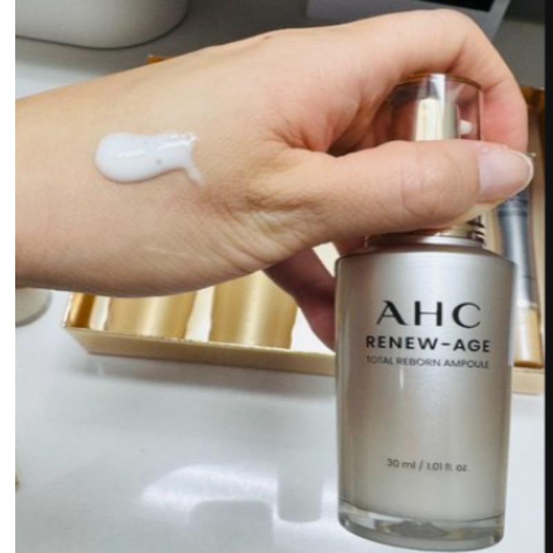 AHC Набор Total Skincare Renew Age: Тонер, Эмульсия, Ампула, Крем + Крем для век (5 штук)