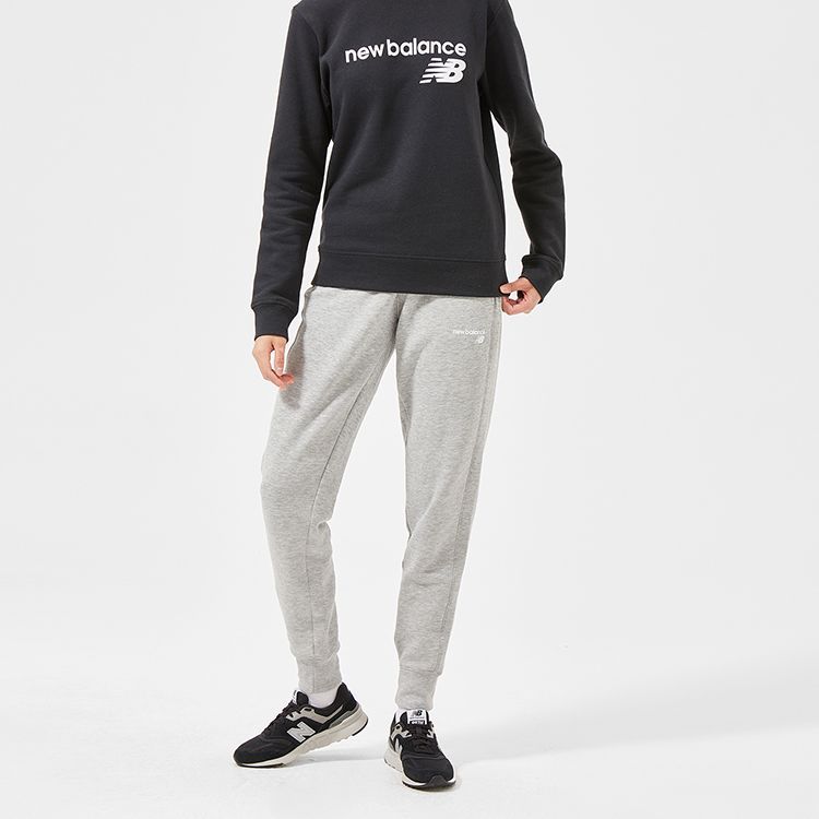 New Balance Женские вязаные спортивные штаны Серые Умеренно зауженные Штаны WP03805-AG