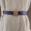 Black Leather Waist Belt With Alloy Closure For Fashion And Versatile Outfits