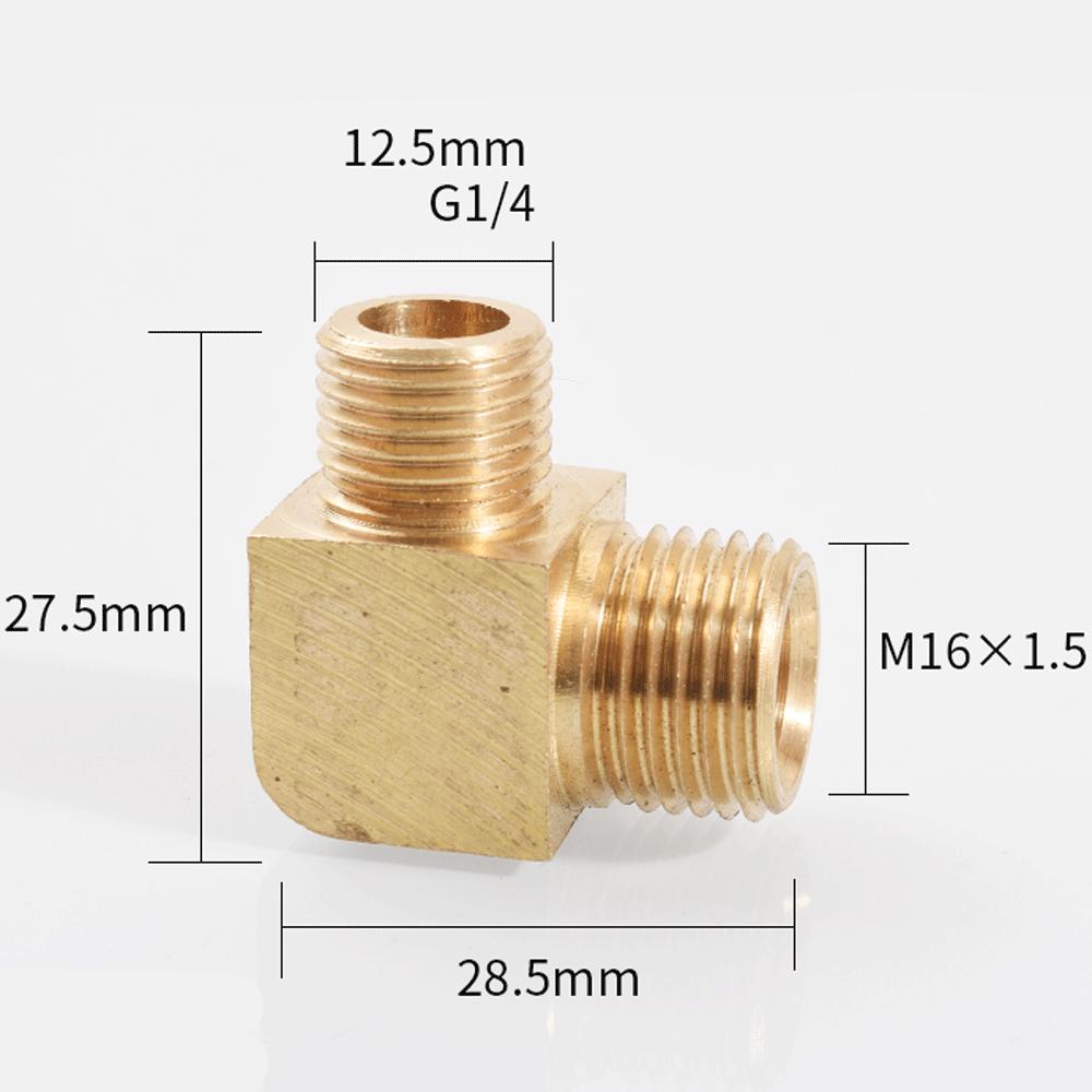 M12 M14 M16 M18 Метрический 1/8" 1/4" 3/8" 1/2" BSP Наружный Угольник 90 градусов Латунный Фитинг Трубопроводный Соединитель Муфта Вода Газ Масло