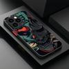 Япония Лицо Призрака Самурай Чехол Для iPhone 17 16 15 14 13 12 11 Pro Max Plus Mini X XS XR 7 8 Plus 17 Air Ударопрочный Бампер Чехол
