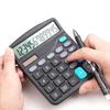 2in1 Powered 12 Digit Electronic Calculator and Button Solar Business Work Calculate Commercial Tool