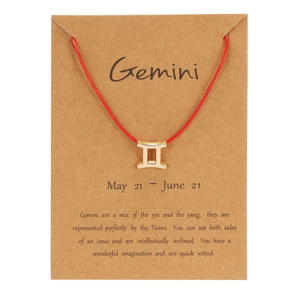 Элегантный браслет из черного и красного плетеного шнура с символами 12 знаков зодиака для Льва и Девы