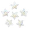 100Pcs Shining Colorful Silver Star Cloth Applique Sew On Patch for Children Shirt Jacket Jeans Dress Bags DIY Accessories