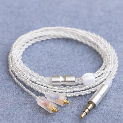 Кабель для обновления наушников Hi-Fi Mmcx 3,5 мм 1,2 м посеребренный сердечник кабель для Sennheiser Ie200/Ie300/Ie600/Ie900/Akg N5005/N30