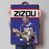 Zizou Футбольный Жестяной Плакат Индивидуальное Настенное Искусство Винтажные Металлические Вывески Ретро Жестяная Табличка для Декора Предметы Домашнего Декора Дом