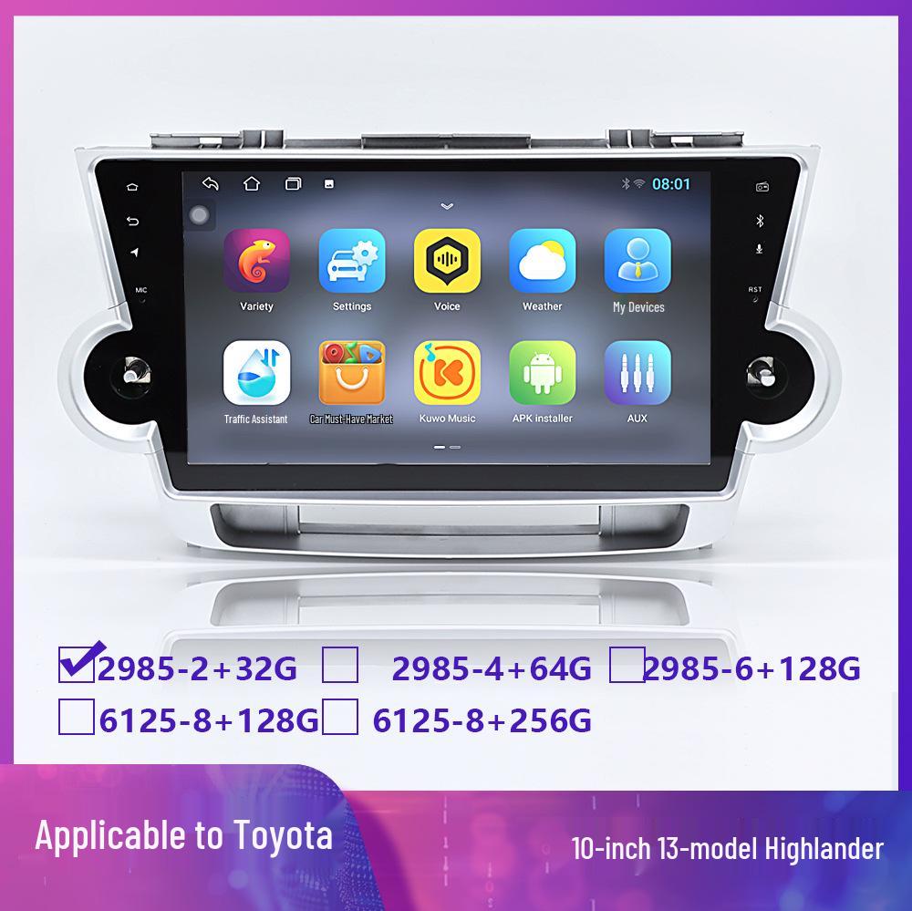 Compatible Android Navigation System with GPS & CarPlay for 2009-2014 Toyota Highlander