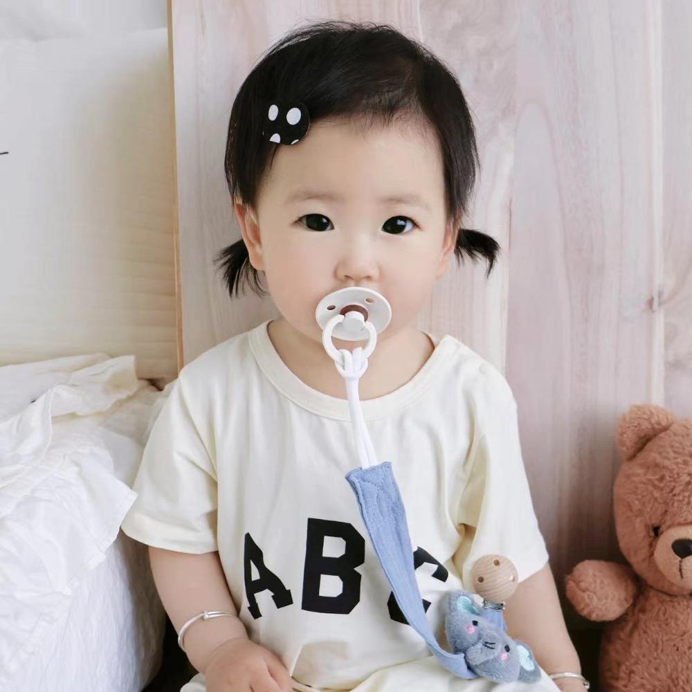 Anti-lost Soother Holder Animals Doll Nipple Holder Clips Cute Baby Cloth Pacifier Chain Toddler
