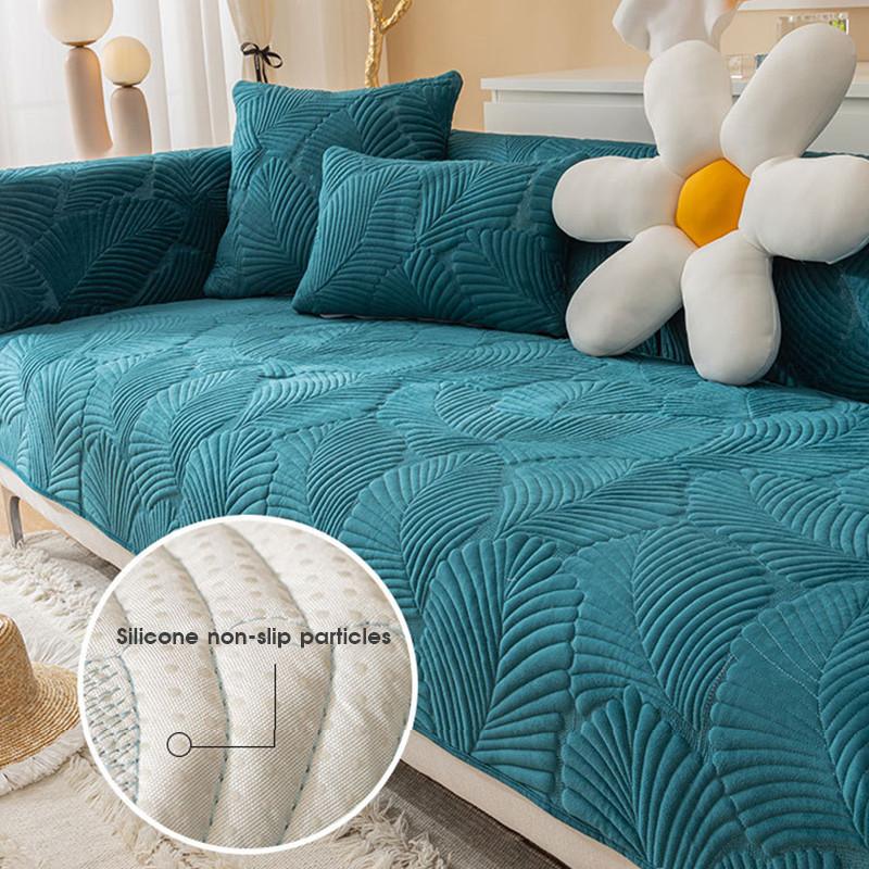 Velvet Thick Sofa Covers Non-Slip Couch Cover For Living Room Chaise Lounge Sofa Mat Cover Nordic Universal Corner Sofa Towel