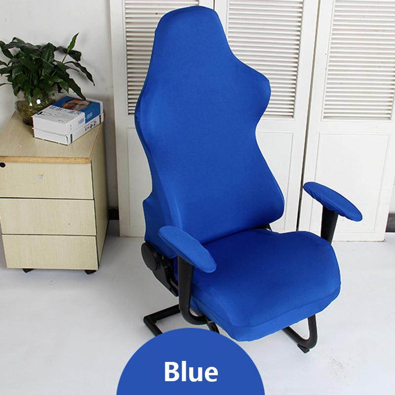 Чехлы на компьютерные эластичные поворотные игровые стулья, спандекс, офисные чехлы для компьютерных стульев, эластичный чехол на кресло, украшение дома