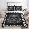 3D Skull Printing Duvet Cover Set Twin Size Microfiber Bedding Set Fashion High Ranking Cool Bedroom Decor