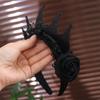 Gothic Black Rose Lace Crown Dark Style Halloween Hair Hoop  Birthday Celebration