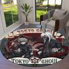 Ковер Tokyo Ghoul Круглый Ковер Ковер Для Гостиной Спальни Дивана Игровой Комнаты Декор Нескользящий Коврик Для Пола