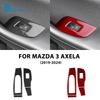 Настоящая мягкая карбоновая наклейка для Mazda Axela 3 BP 2019-2025 LHD RHD Автомобильные аксессуары для внутренней отделки, панель подъема окна передней двери