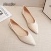 Мода Новинка 2025 Мода Большой Размер34 43 На Плоской Подошве Женская Обувь Острый Носок Низкий Каблук Удобная Повседневная Обувь Слипоны Лоферы