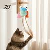 Plush Polyester Cat Toy Frog Toy, Interactive Kitten with Bell And Feathers, Fun Gift for Pet Owners Woven Rope Long Leg Frog, Chew Indoor Cats