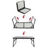 Folding Camping Table Portable Rubber Handle Heavy Duty Aluminum Alloy Anti-slip Multifunction Outdoor Hiking Picnic BBQ Portable Tea Table