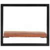 Wall Shelves 2 pcs 40 x 24 x 35 cm Solid Acacia Wood and Steel