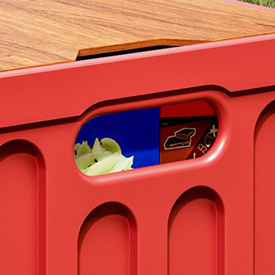 Складной контейнер для хранения с крышкой, складной штабелируемый ящик для хранения, универсальный ящик, уличный журнальный столик для кемпинга, пикника, автомобиля, домашнего использования