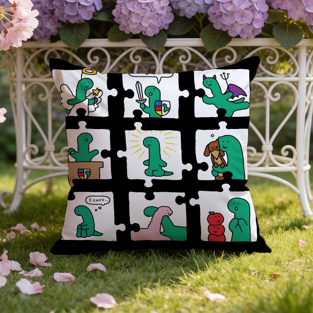 Cute Anime J-JOGUMAN Cushion Cover Home & Car Dual-Scene Pillow Cover: Reversible for Premium Comfort