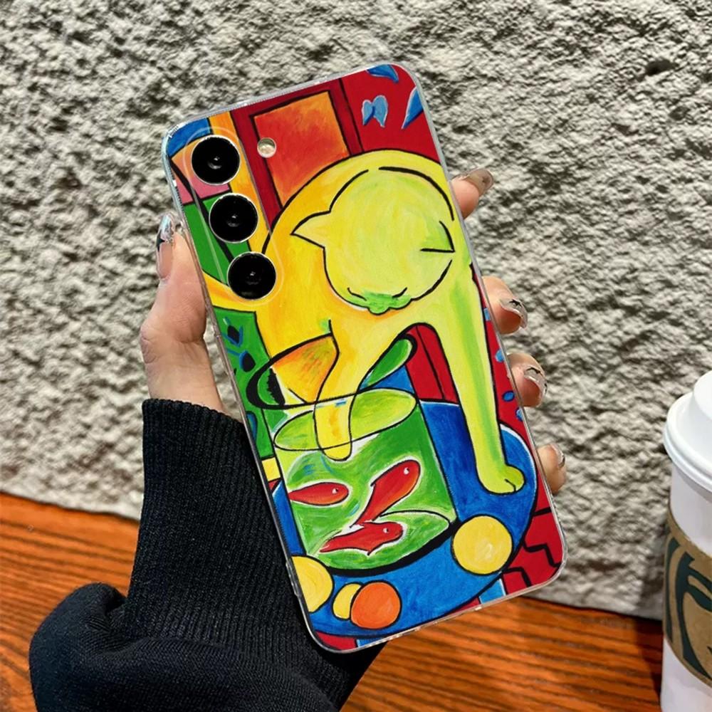 Henri Matisse Art Painting Phone Case Silicone Case For Samsung S30,S23,S21,S22,S20 Ultra,S20 FE lite,S10,S9,S8 PIus Cover Clear