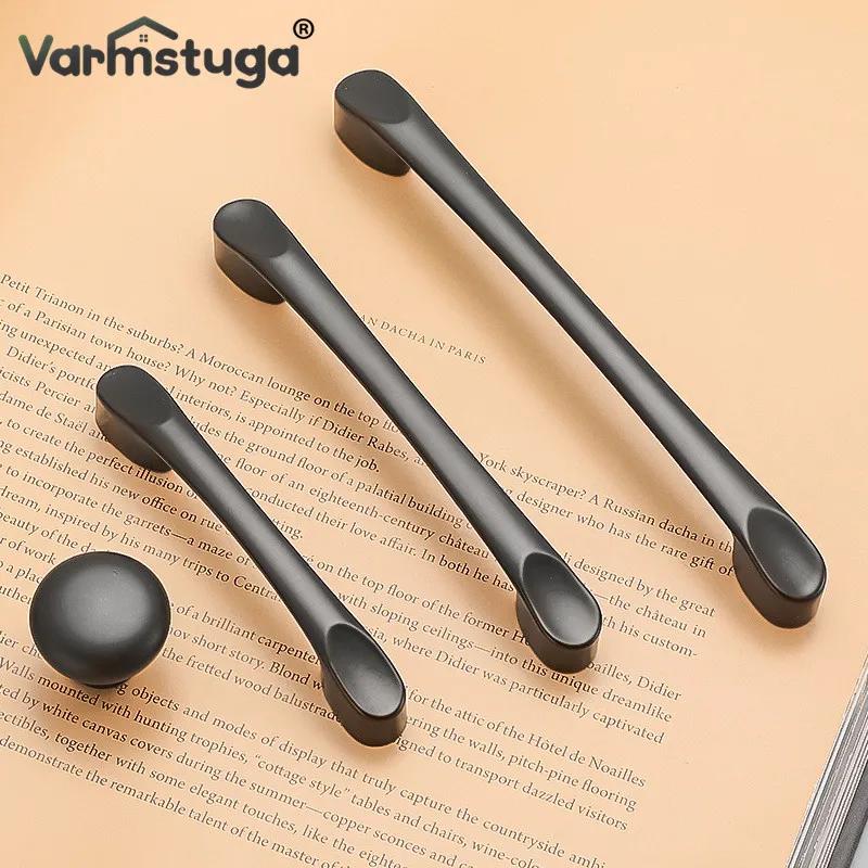 Modern Black Handles for Furniture Cabinet Knobs and Kitchen Handles Drawer Knobs Cabinet Pulls Cupboard Handles Knobs