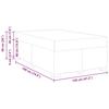 Bed Frame with Mattress Blue 120 x 190 cm Fabric
