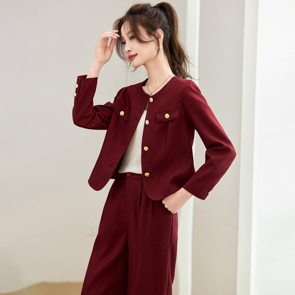Summer high-end women's professional casual suit high-end women's fashion versatile women's suit high-end women's clothing