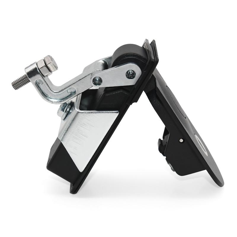 Durable Cabinet Coated Metal Hasp Latch with Key Compression Lock Latch Handle for Toolbox Camper Trailer Truck Caravan Lock