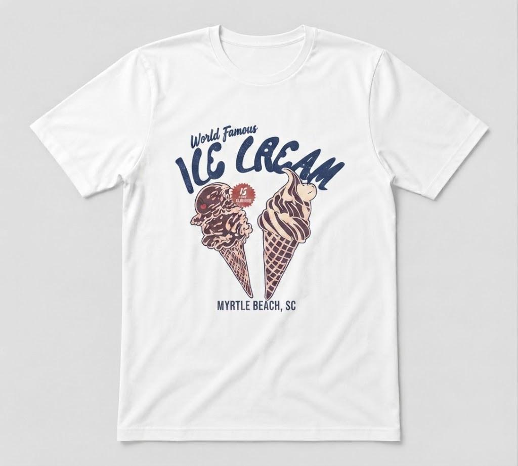 Ice Cream Holiday Vibes Summer Tee Unisex Tee White T-shirt