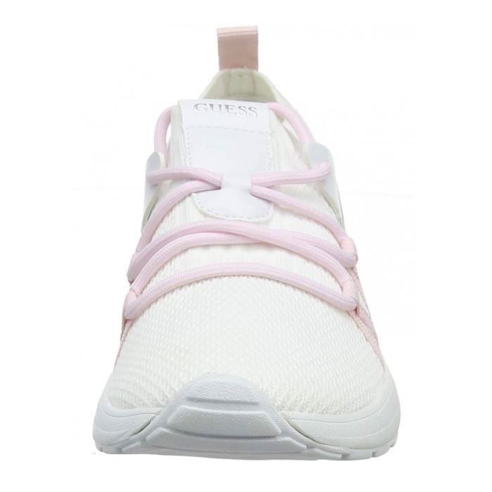 Baskets Femme - Guess - Veller Blanc - Taille 36 EU - Dessus Synthétique - Semelle Plat
