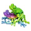 1 шт. Кухонное домашнее украшение 3D-печать Имитация лягушки Орнамент Сочлененный подвижный Креативная модель Забавное животное Настольные игрушки