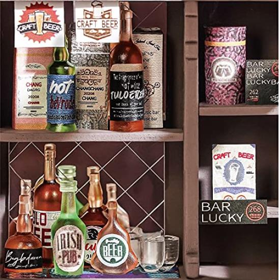 DIY Miniature House Dollhouse DG Series Music Bar with Japanese Instructions Tsukurundesu®