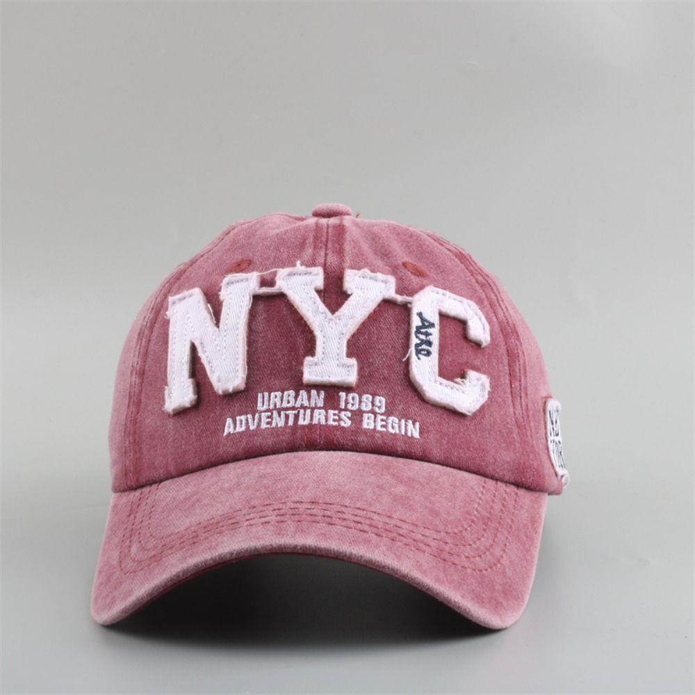 НЬЮ-ЙОРК NYC Вышитая Бейсболка Стираная Кепка-Snapback Для Мужчин Женщин На Открытом Воздухе Спорт