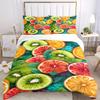 3pcs Fruit Bedding Cover Set, Fashion Classic Popular Print Bedding Set, Soft Comfortable, All - Season Use, For Bedroom107