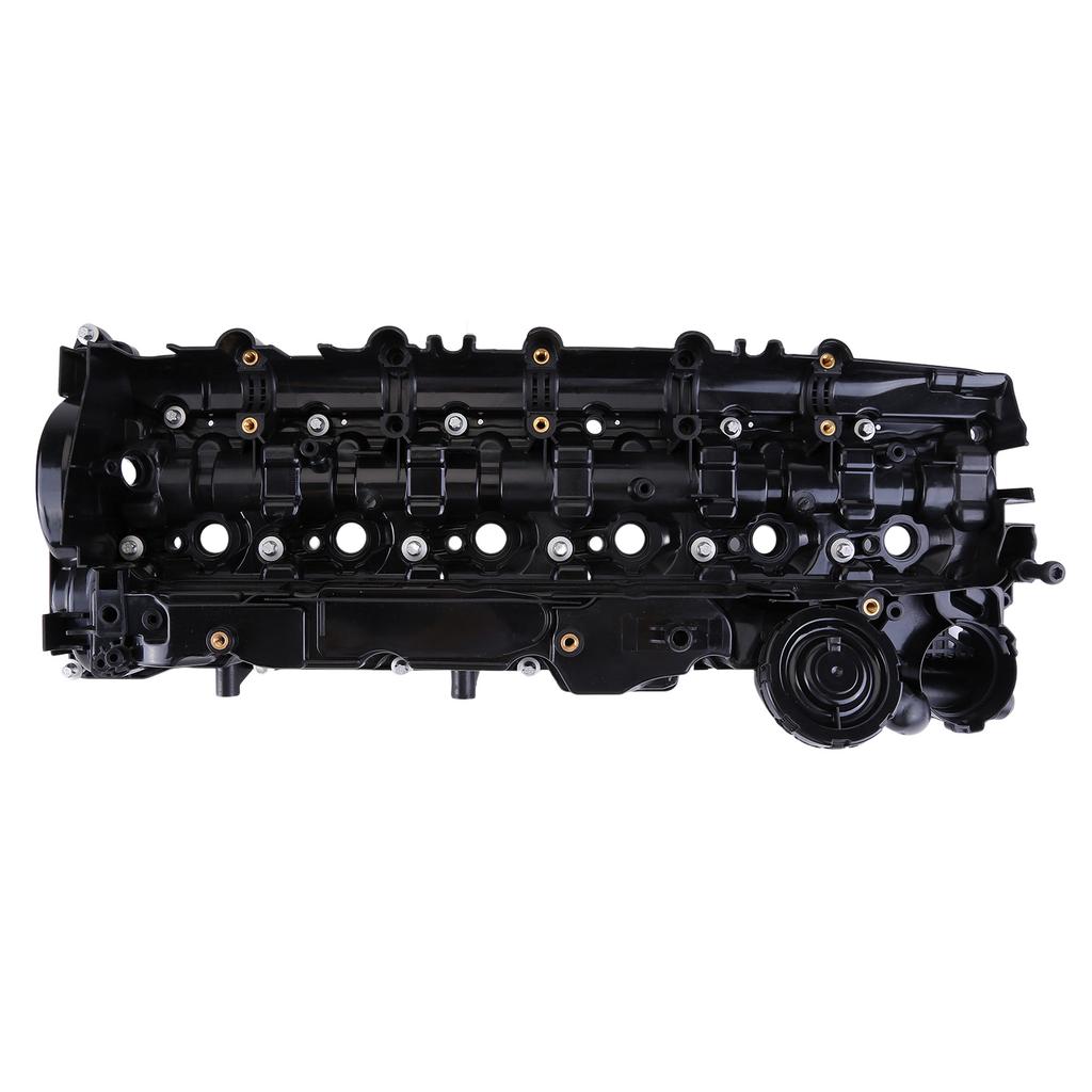 Valve Cover Cylinder Head Cover with Seal Black 11127812894 Compatible for 3er 4er 5er 6er X3 X4 X5 X6 3.0L