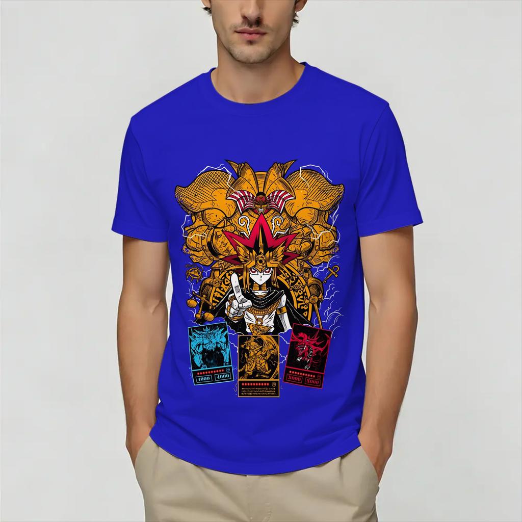 YuGiOh Card Unisexs T Shirts Novelty Tees Short Sleeve O Neck TShirts Cotton Birthday Gift Tops