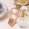 Hannah Martin Women's Quartz Watch Creative Two-Handed Half-Barrel Design European and American Style Watch Female Dress Gift