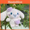 Adorable Pink Plush Bunny Keychain 10cm Soft Cute Stuffed Animal Gift With Colorful Chains