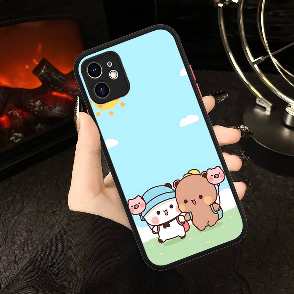 BUBU DUDU Cartoon For IPhone 16 15 14 Plus 13 12 11 Pro Max X XS MAX Translucent Matte Shockproof Cover
