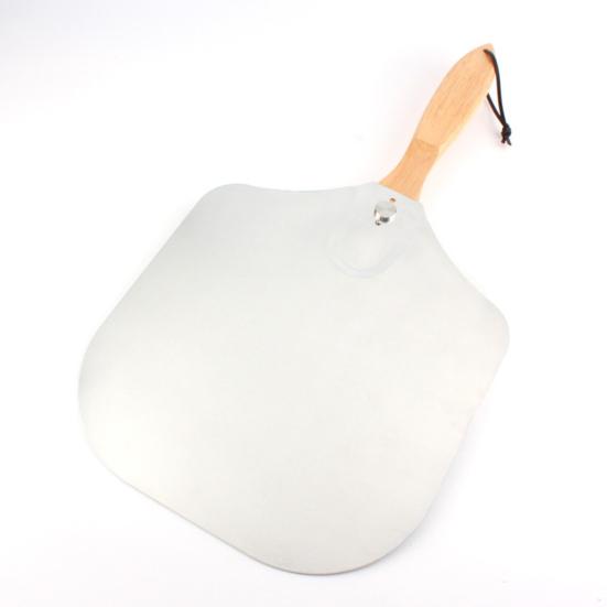Premium Pizza Peel Aluminum Pizza Paddle with Cutter Pizza Spatula with Foldable Wooden Handle Pizza Spatula Paddle for Any Outdoor Indoor Pizza