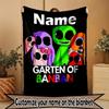 Custom Name Personalized Game Rainbow Friends Print Blanket, Home Decor, Bedroom, Sofa, Camping, Couch, Gifts for Birthday ChristmasEnthusiasts