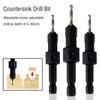 Adjustable Countersink Drill Bit Pointed Head Hex Shank Drill Durable Woodworking Drill Bit Wood