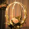 5 шт. 15-40 см DIY Подвесной венок Бамбуковый/Металлический венок Железное кольцо Обруч Подвесное ремесло Украшения для вечеринки Украшения для детского душа Свадебные венки