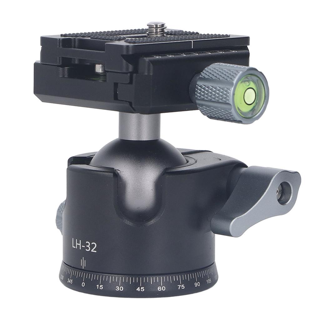 Tripod Ball Head Camera Stabilizer Top 14in Bottom 38in Screw Aluminum Alloy 2 Knob Camera Tripod