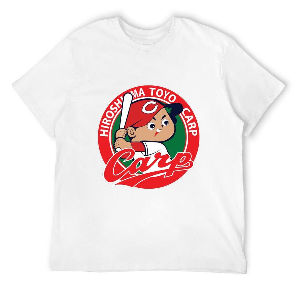 Hiroshima Toyo Carp Tshirt Black Cotton Tshirt Plain For Unisex Package Essential T Shirt Funny T Shirts Cotton Tshirt