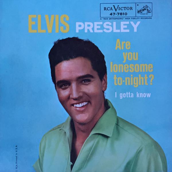 7-дюймовая пластинка ELVIS PRESLEY Are You Lonesome ToNight 477810 RCA Victor 1960 США Поп Б/у