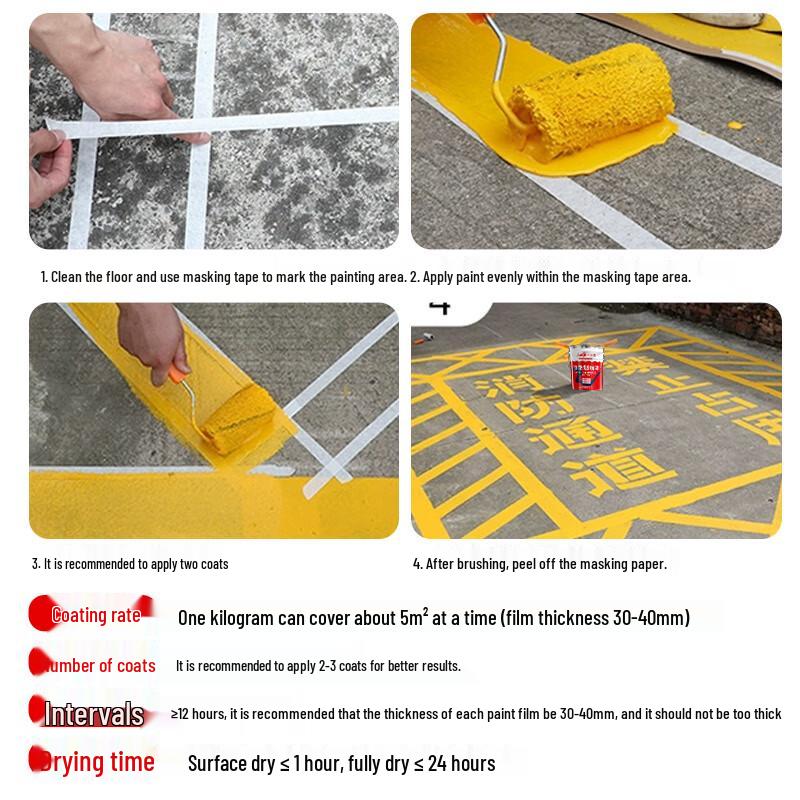 Allgll Road & Parking Line Marking Paint