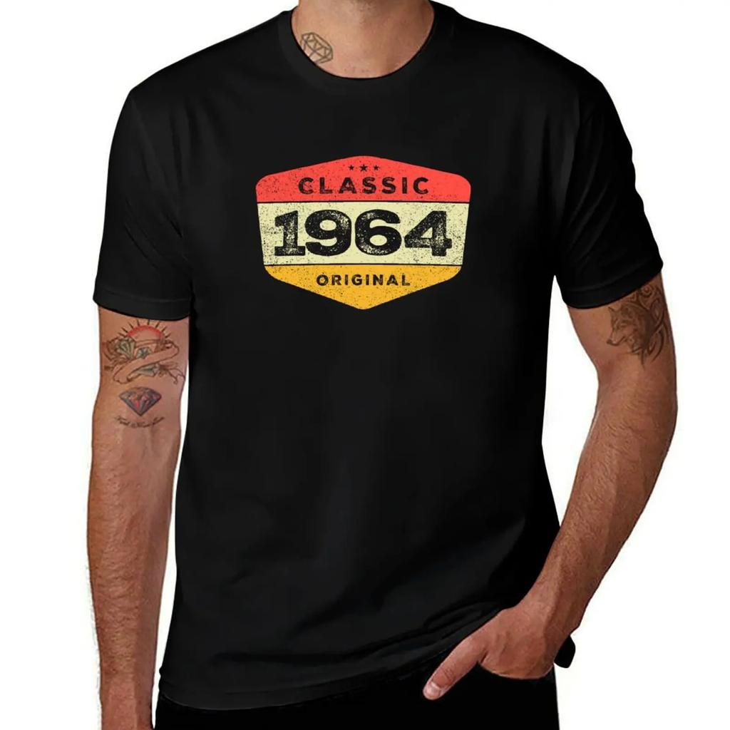 Classic 1964 60 Birthday Vintage T-Shirt cheap stuff graphic t shirt vintage aesthetic clothes men workout shirt