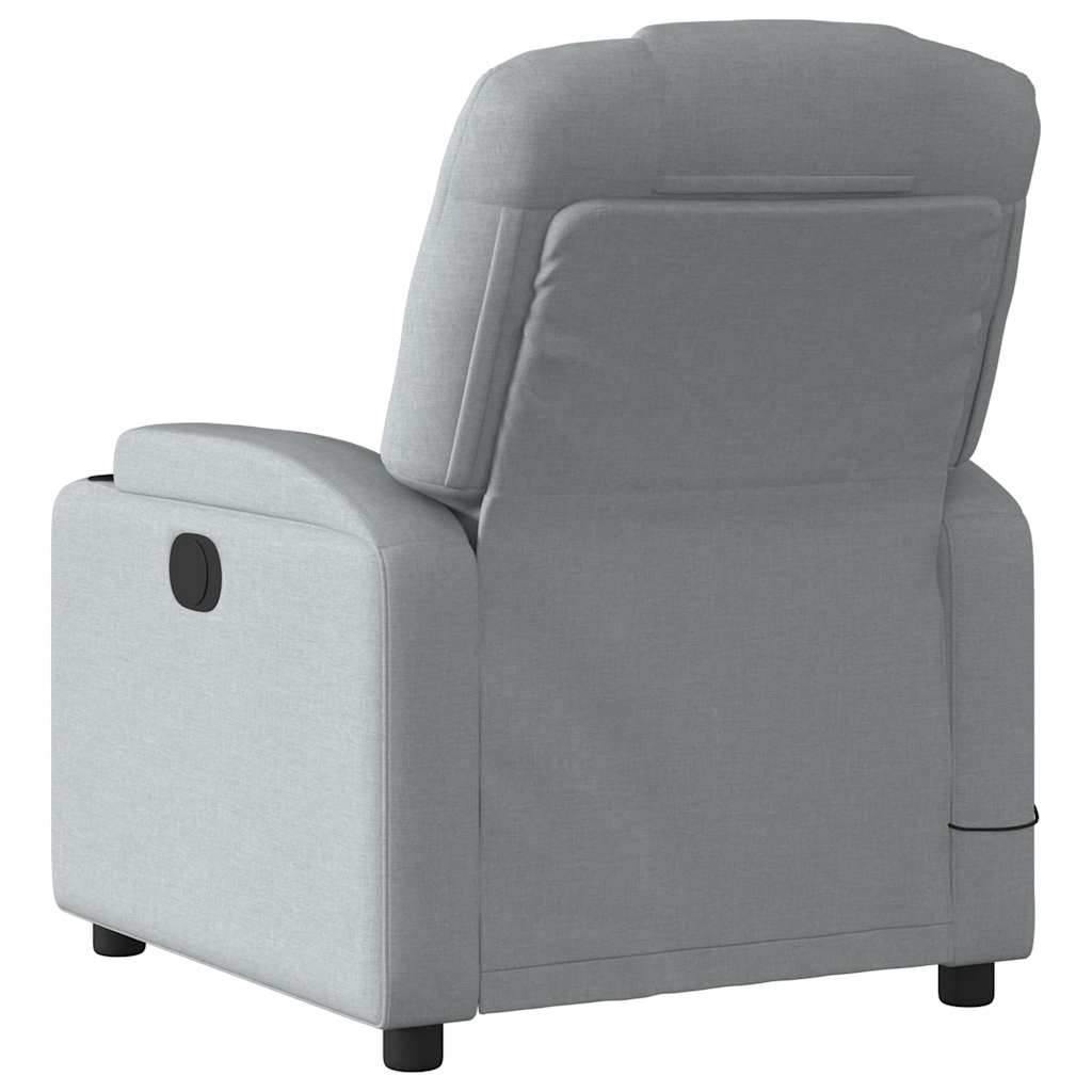 Massage Chair Light Grey Fabric